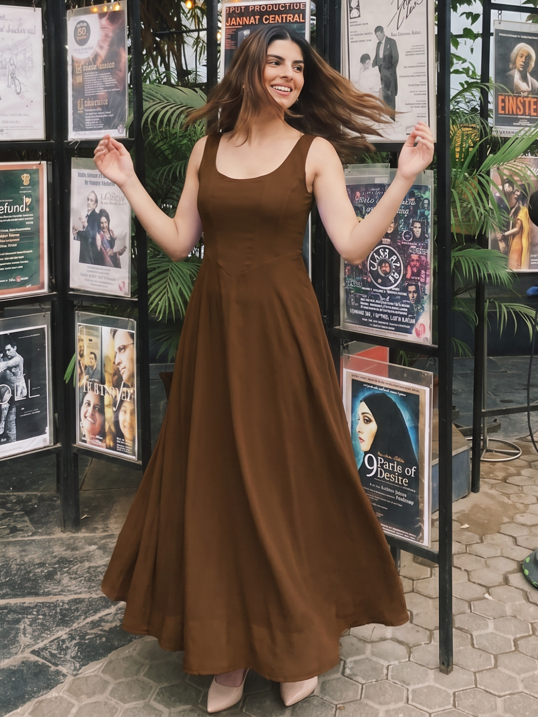 Stretchable Corset Fit & Flare Midi Dress Stretchable Corset Fit & Flare Midi Dress