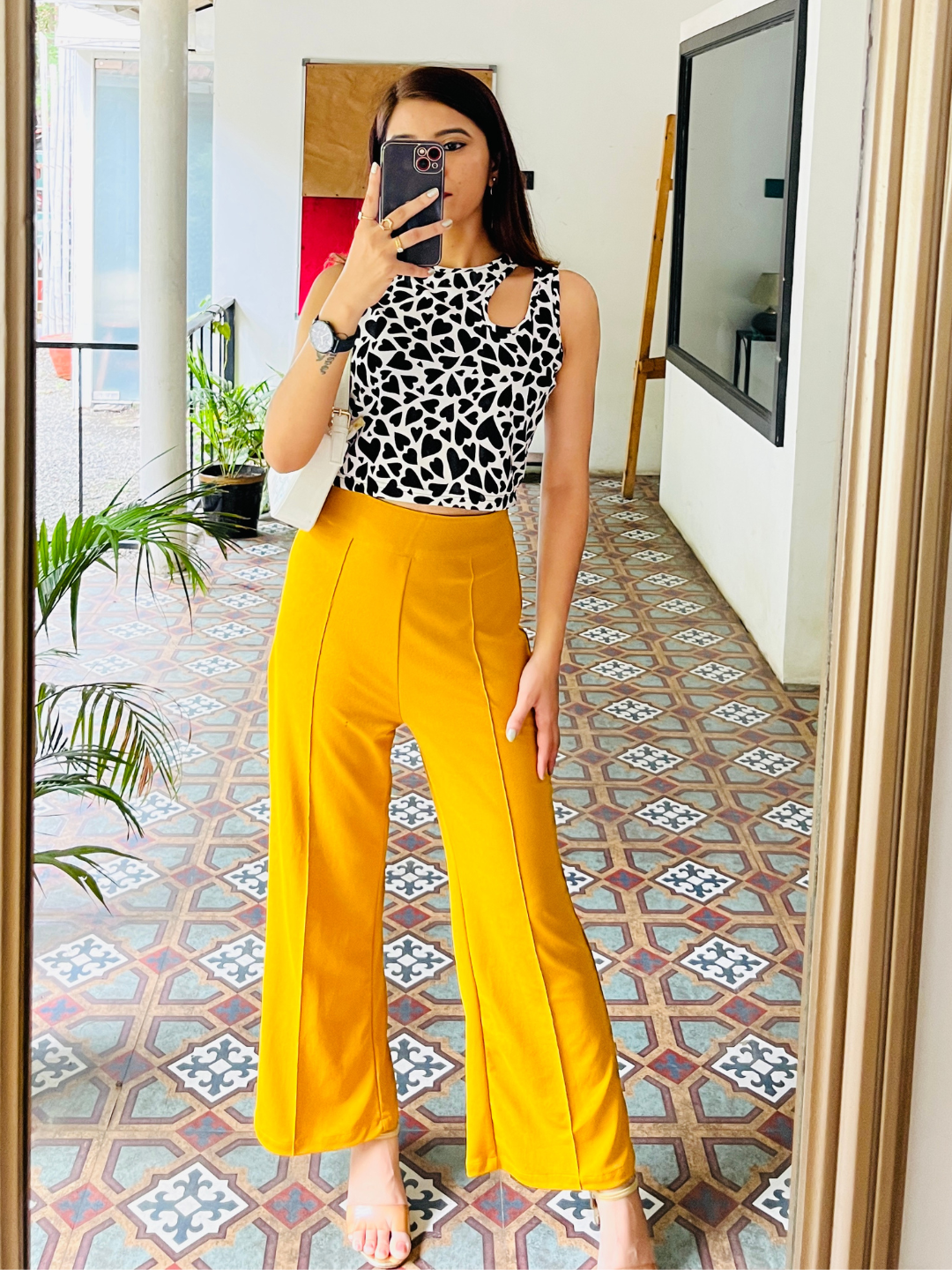 High waist parallel deals pants