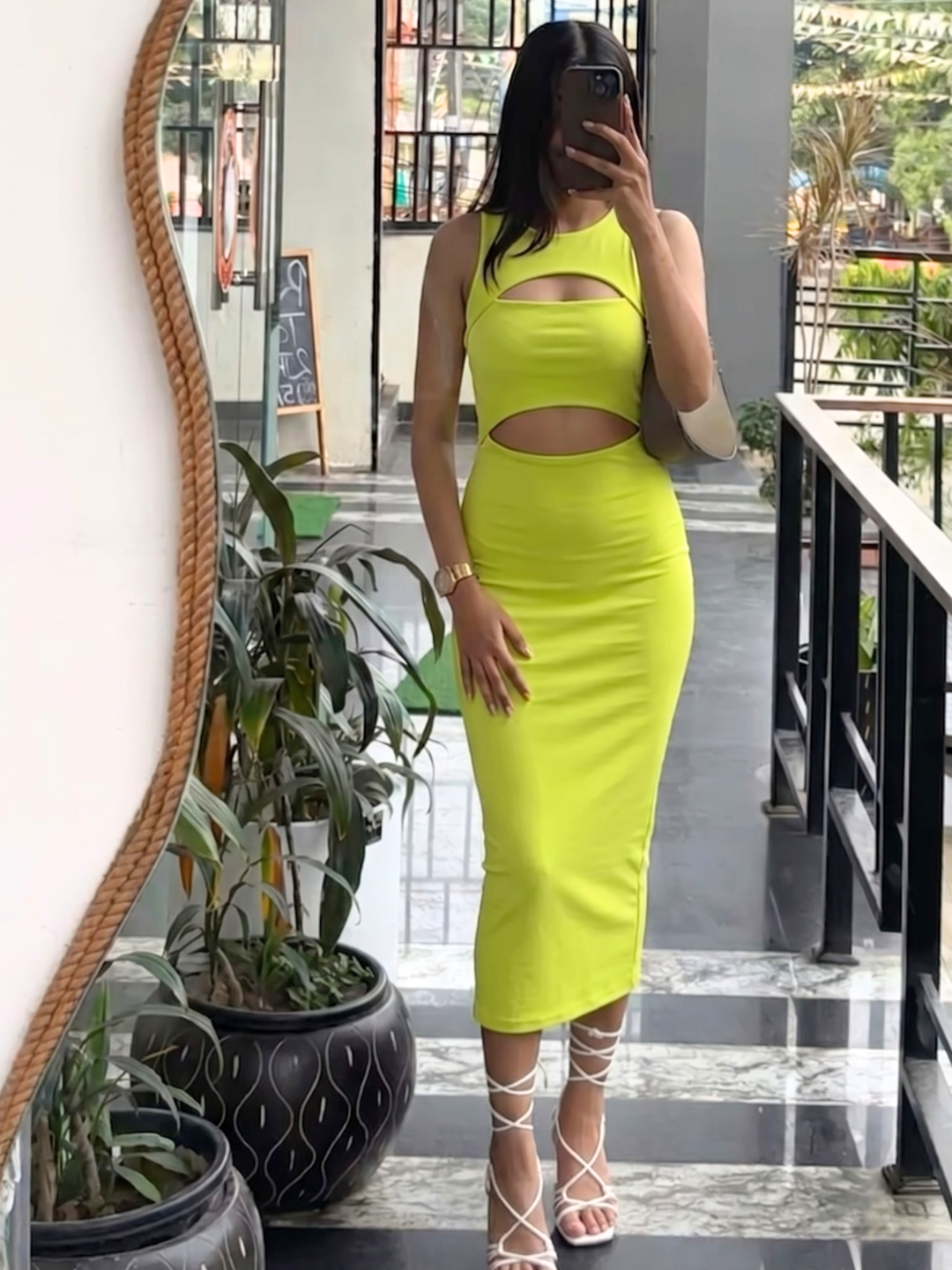 Stretchable Ribbed Bandage Dress Stretchable Ribbed Bandage Dress