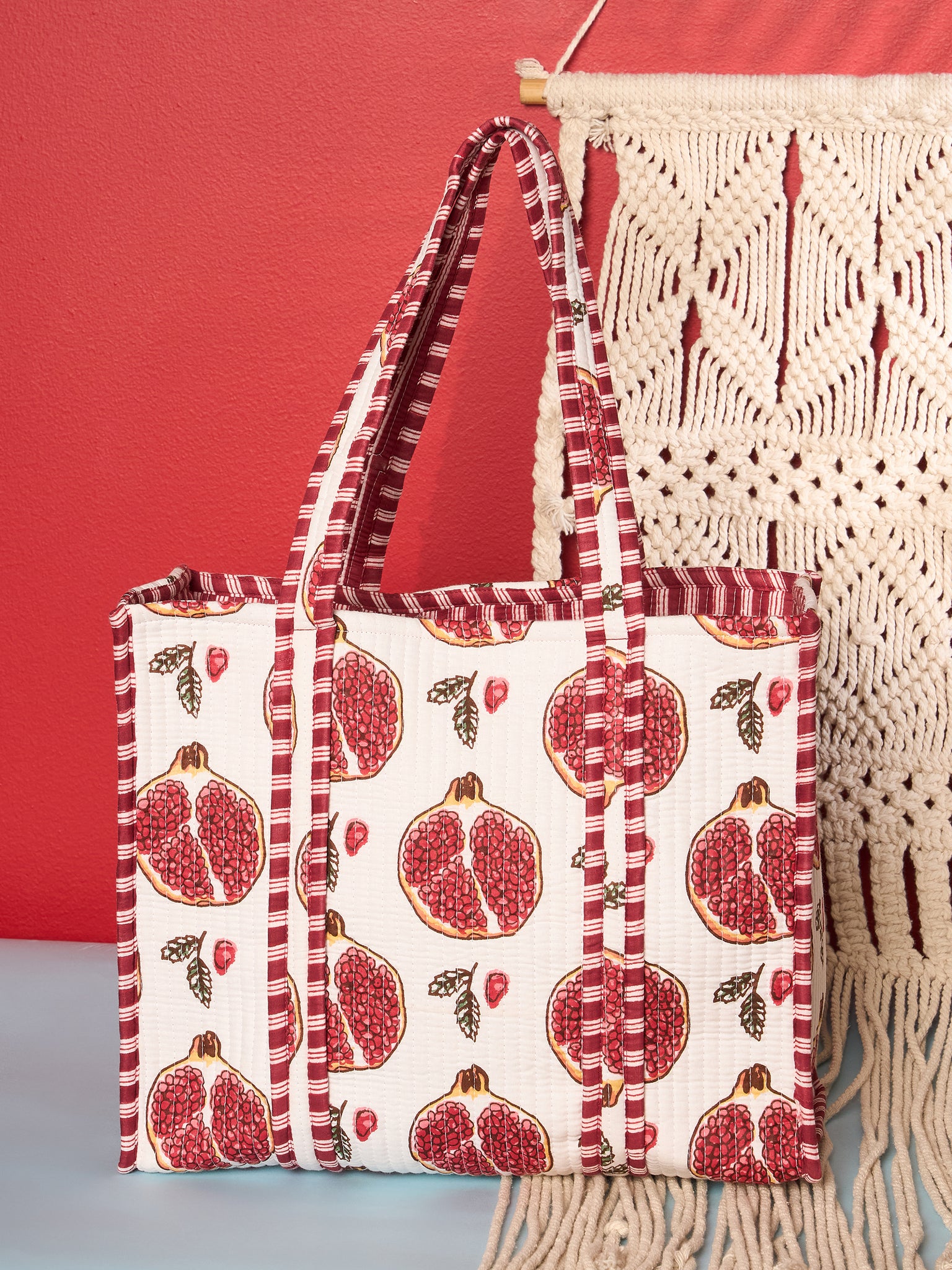 Quilted Cotton Tote Bag - Uptownie