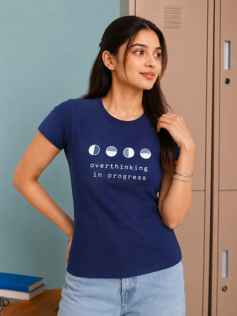 Overthinking in Progress Cotton Tee