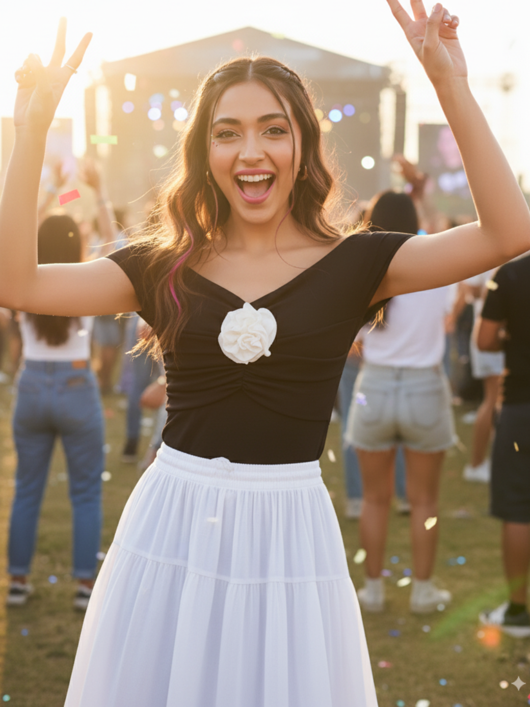 Off-Shoulder Rose Top - Uptownie