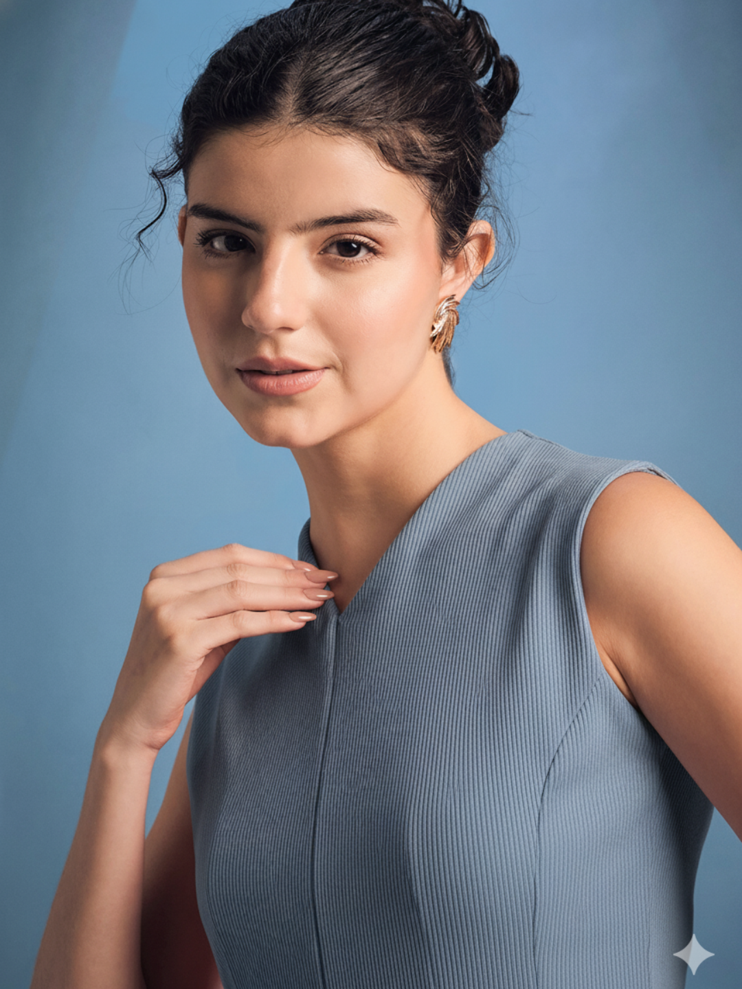 Stretchable Panelled Peplum Top - Uptownie