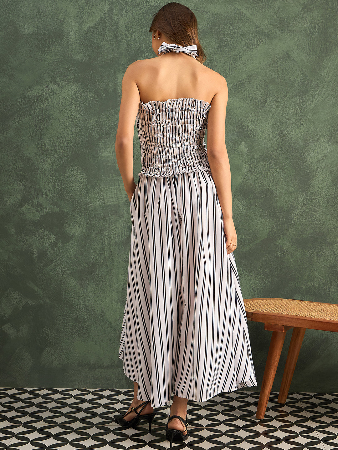 Pure Linen Halter Maxi Dress Pure Linen Halter Maxi Dress