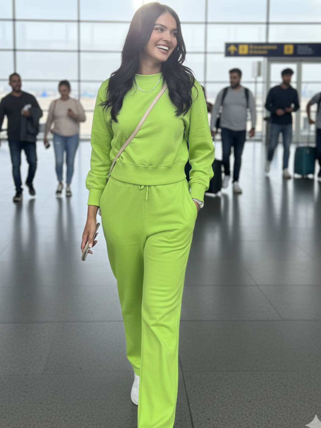 Cotton Sweatshirt and Jogger Set - Uptownie