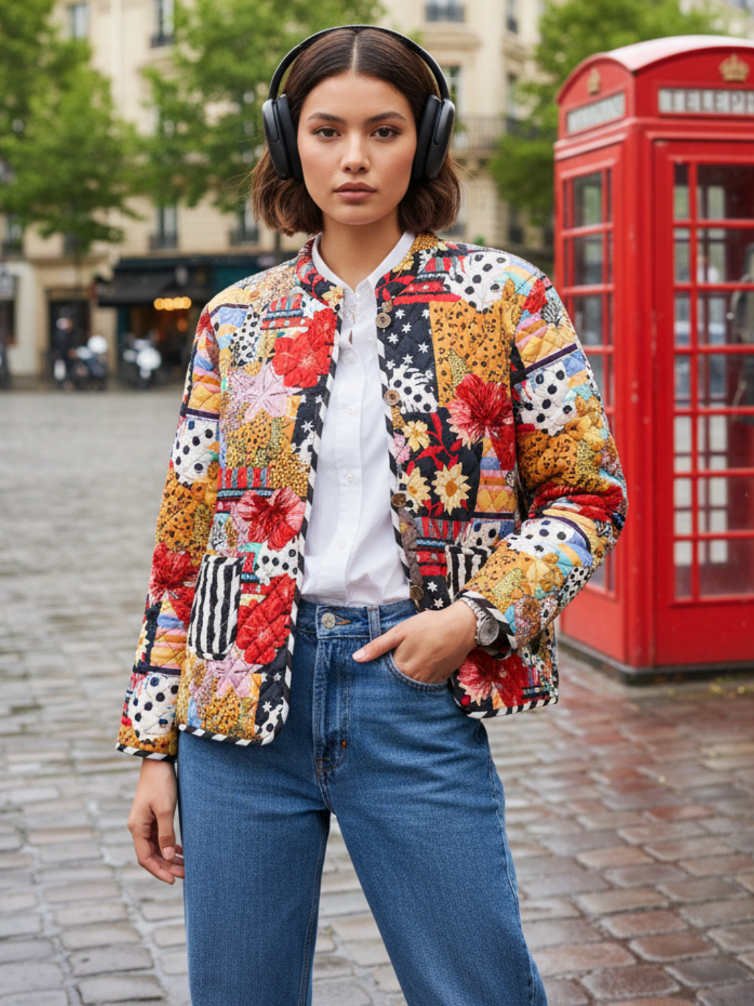 Reversible Cotton Quilted Jacket - Uptownie
