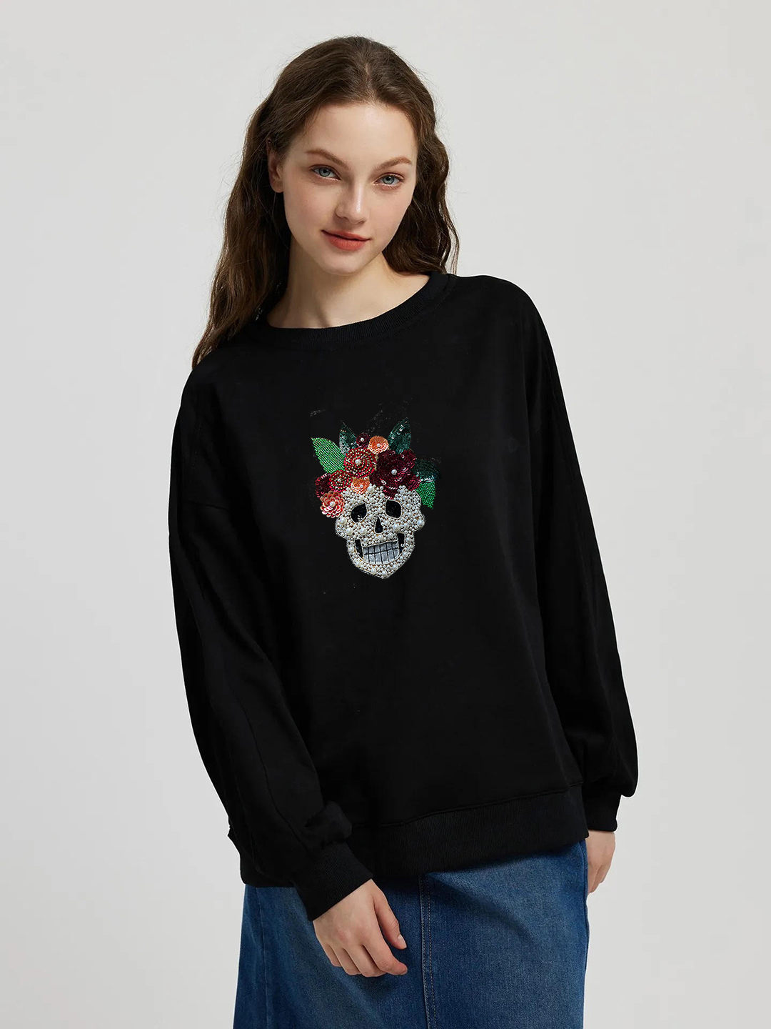 Sequinned Sweatshirt - Uptownie