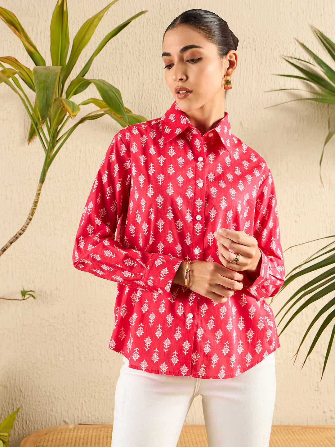 Printed Cotton Shirt - Uptownie