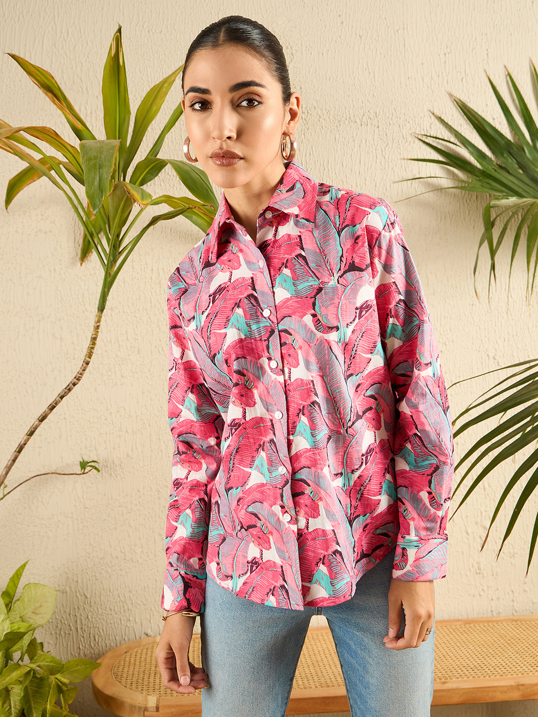 Printed Cotton Shirt - Uptownie