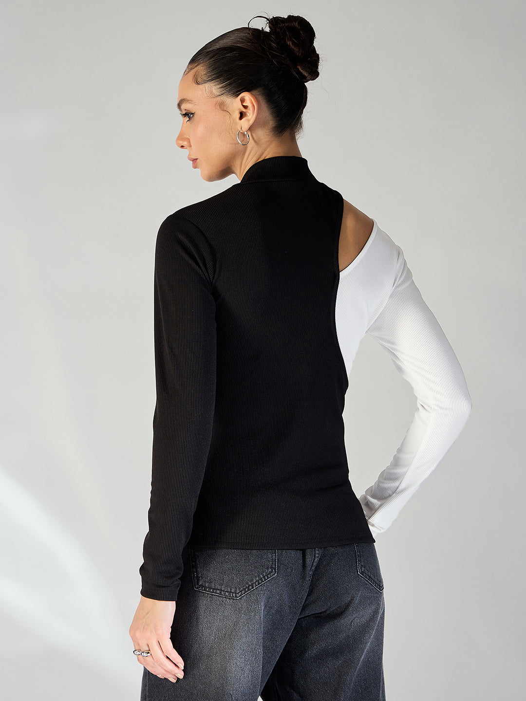 Dual Tone Cutout Top - Uptownie