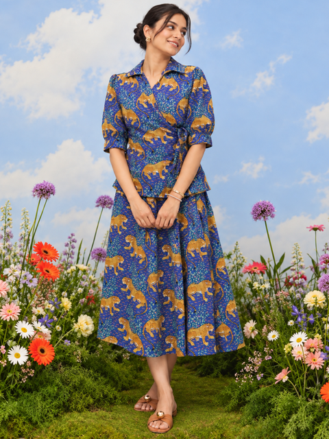 Pure Cotton Wrap-Tie Co-ord Set