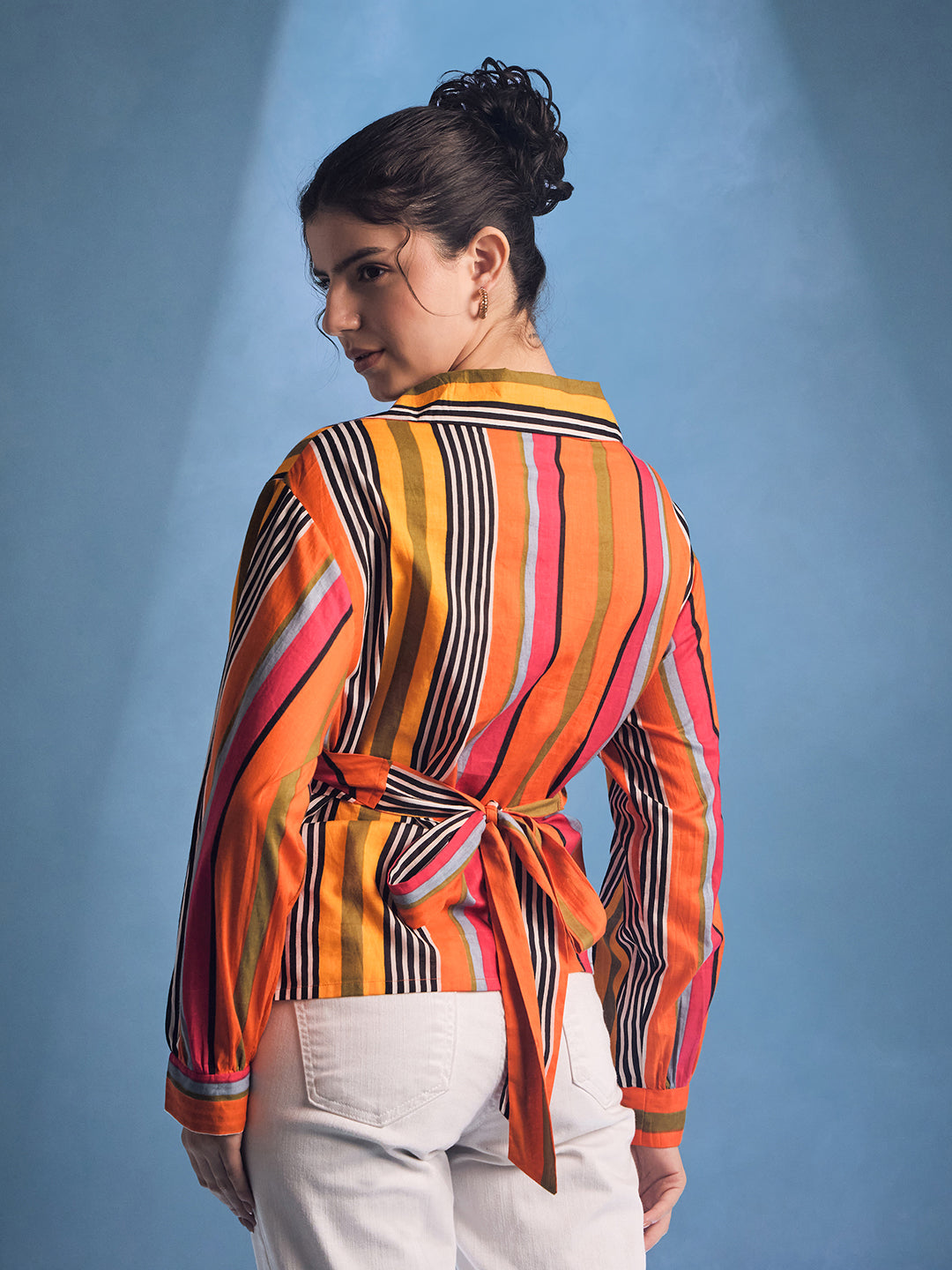 Cotton Wrap Shirt - Uptownie