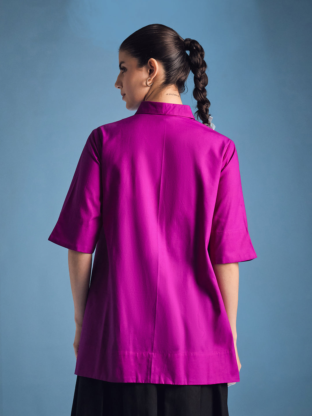 Tie Up Cape Shirt - Uptownie