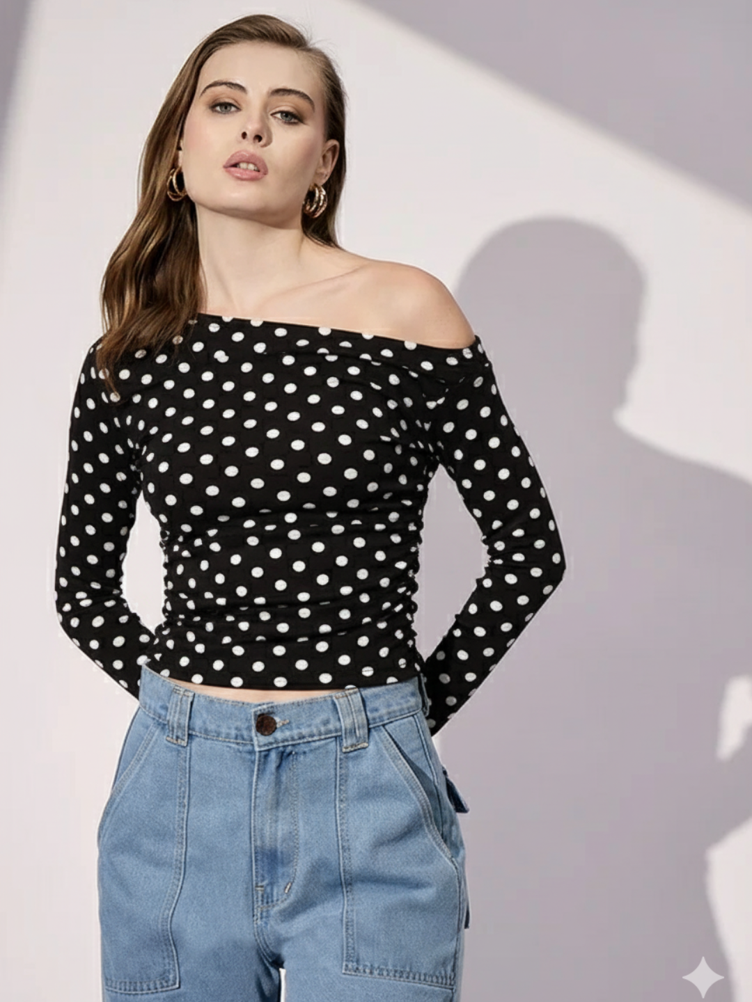 Stretchable Asymmetrical Ruched Top - Uptownie