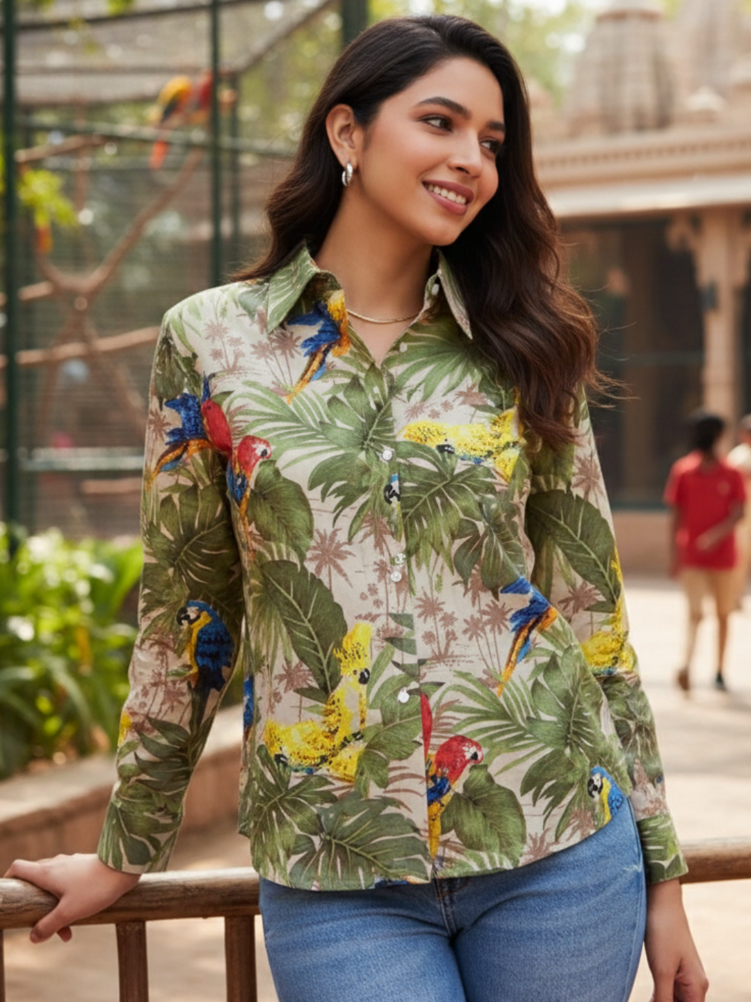 Printed Cotton Shirt - Uptownie
