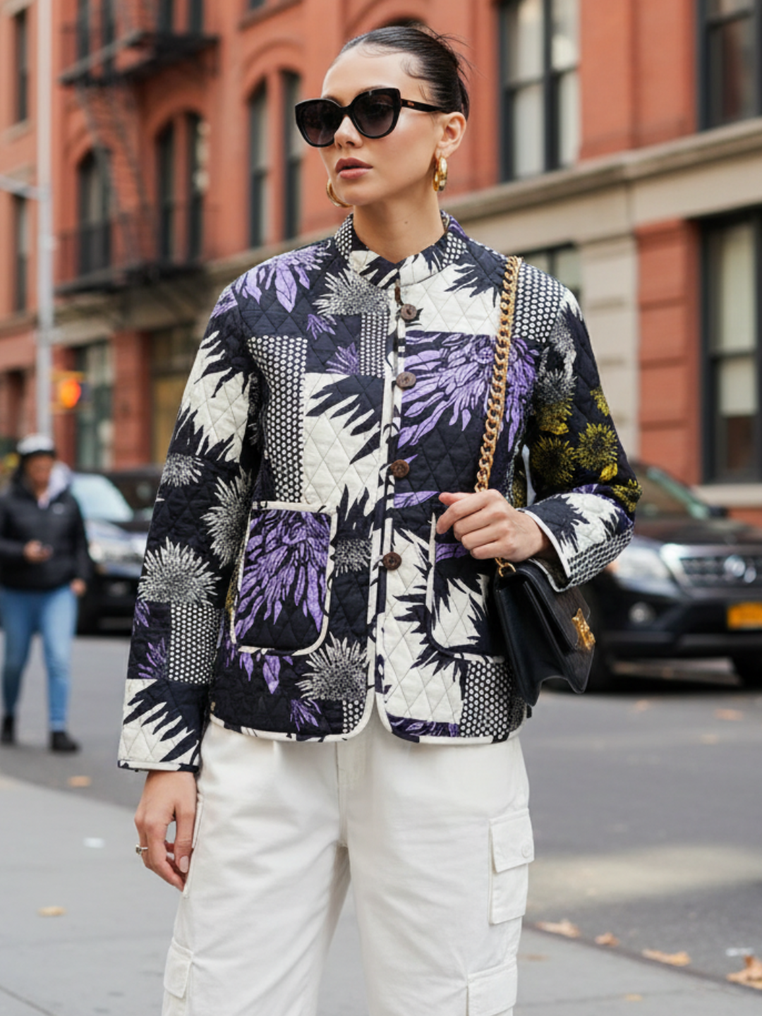 Reversible Cotton Quilted Jacket - Uptownie