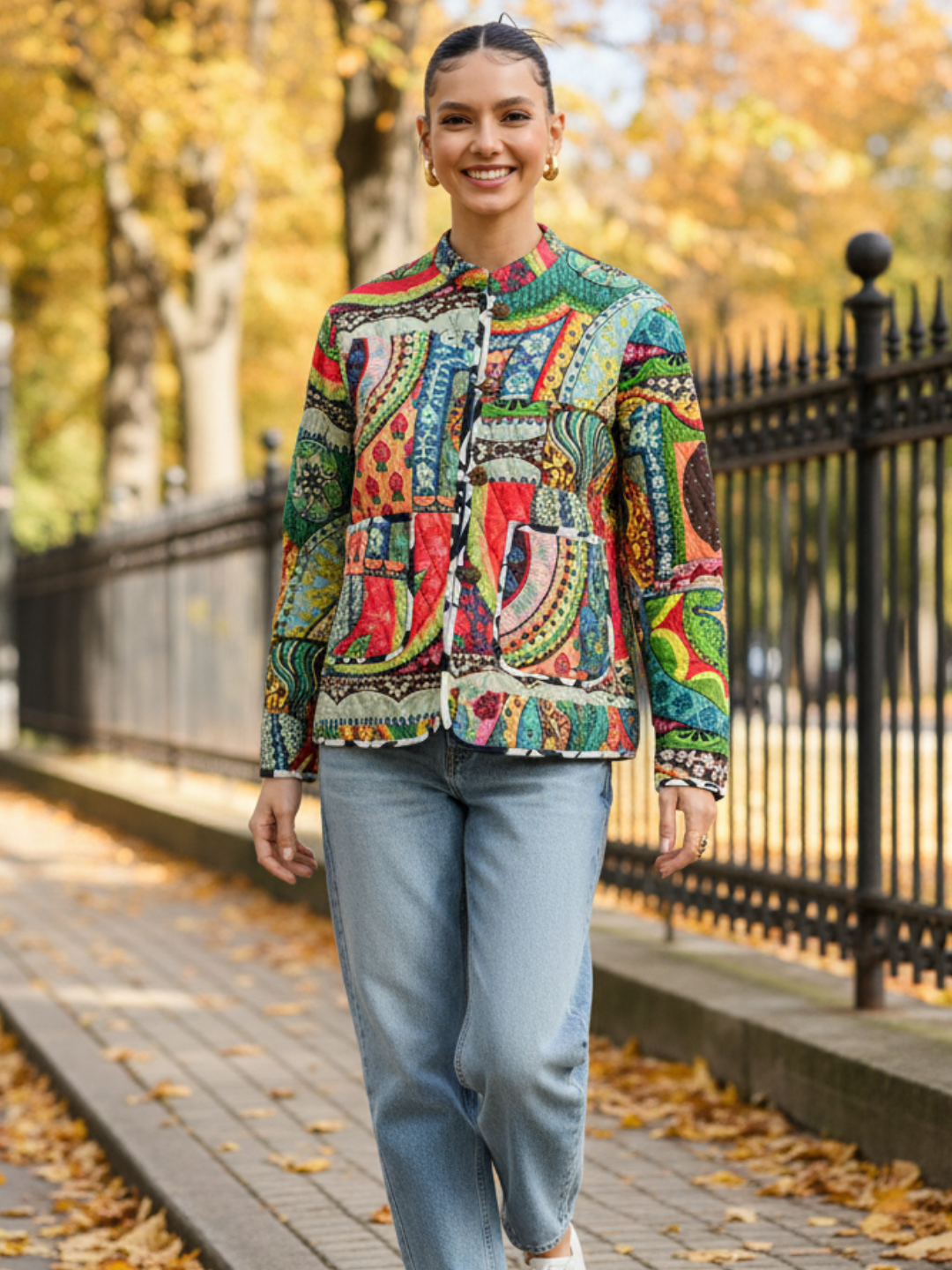 Reversible Cotton Quilted Jacket - Uptownie