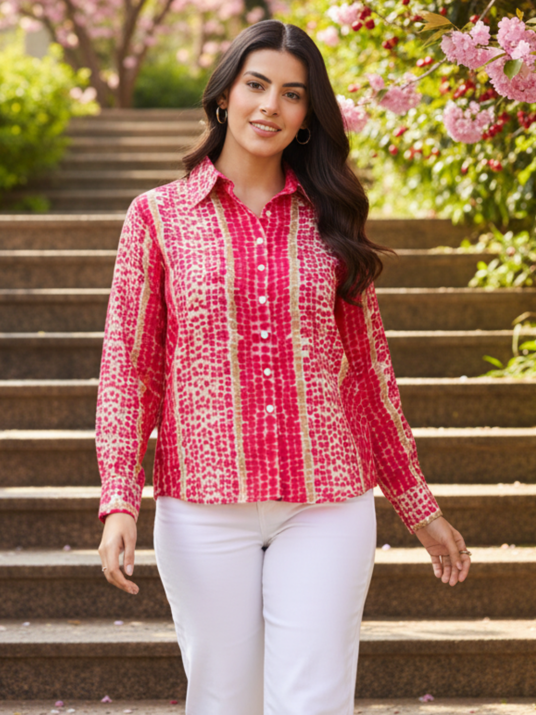 Printed Cotton Shirt - Uptownie