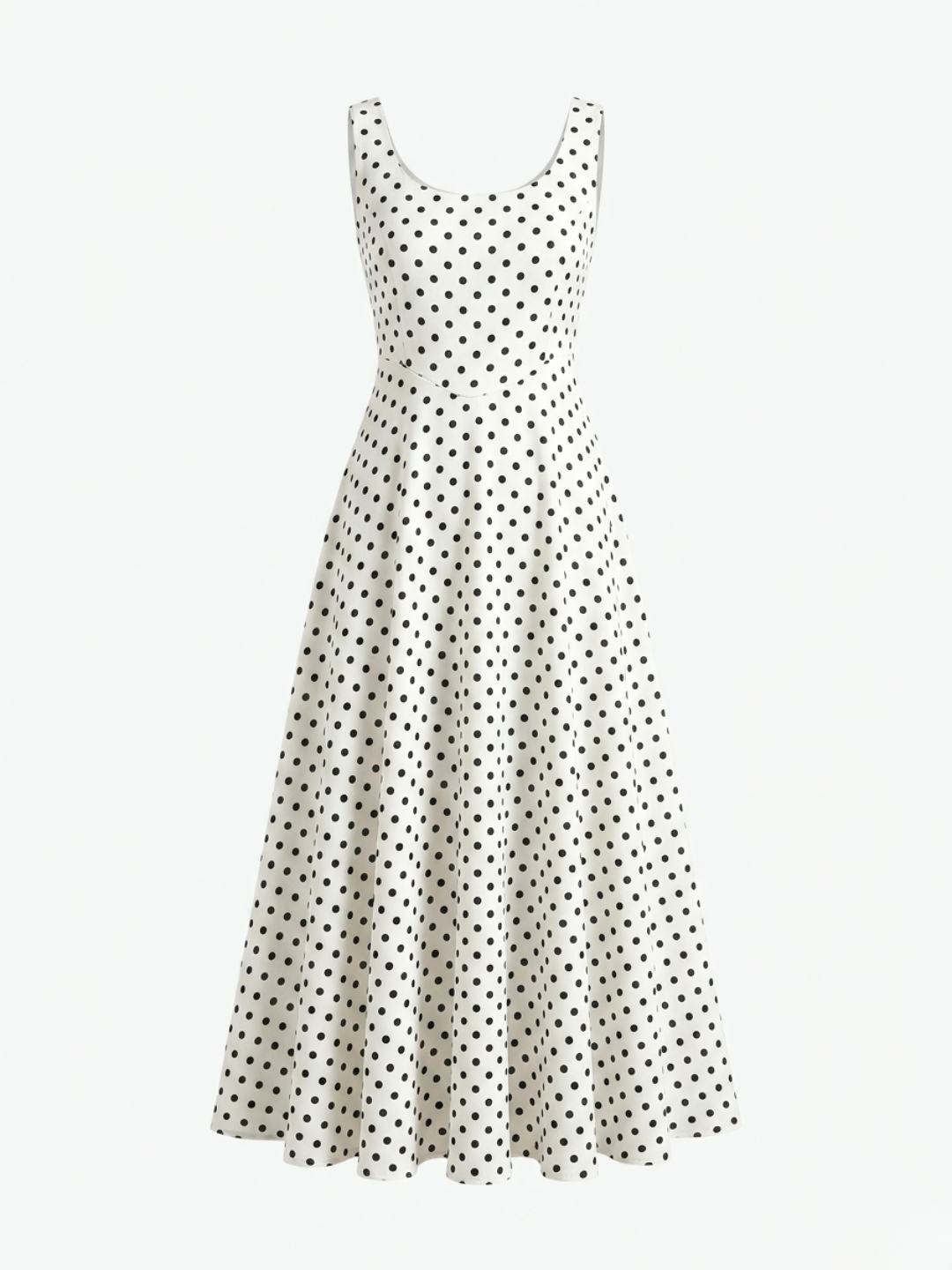 Stretchable Corset Fit & Flare Midi Dress