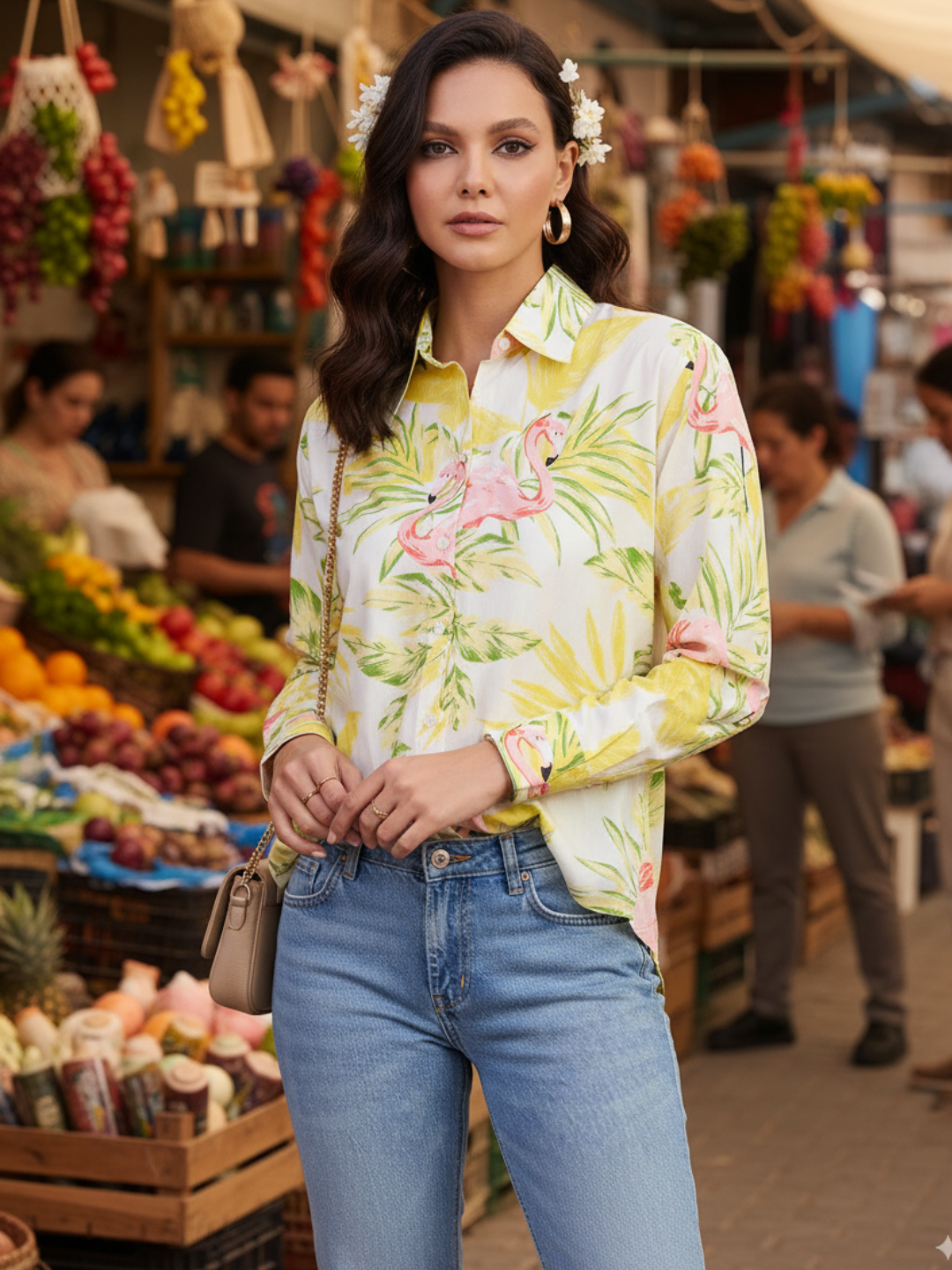 Printed Cotton Shirt - Uptownie