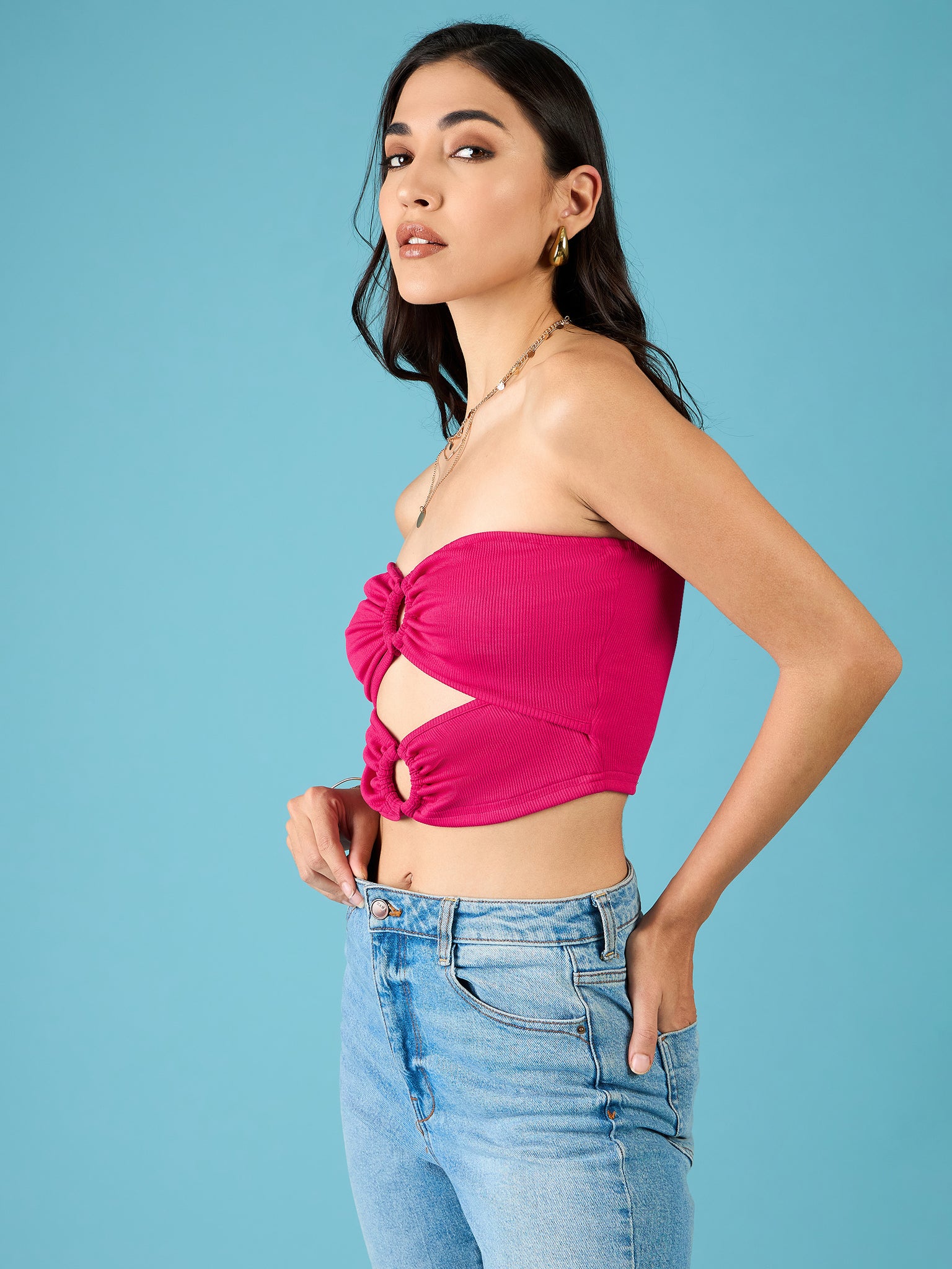 Ring Accent Tube Top - Uptownie