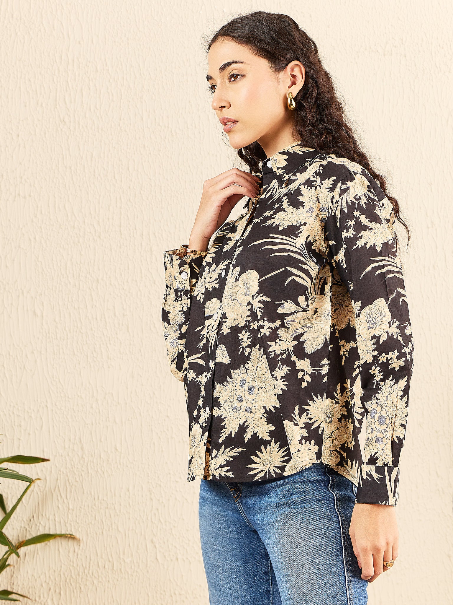 Printed Cotton Shirt - Uptownie