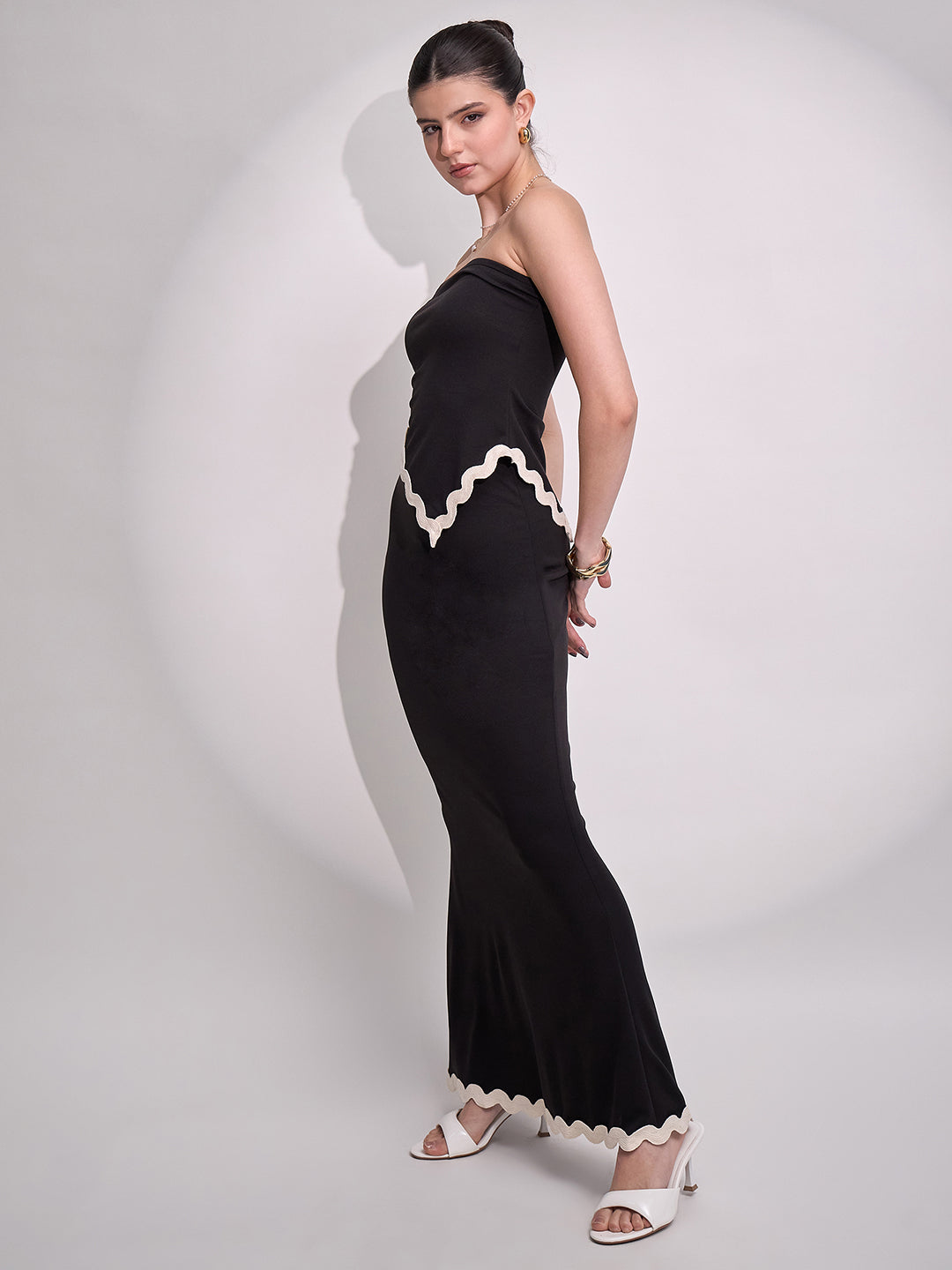 Ric Rac Off Shoulder Co-ord Set - Uptownie