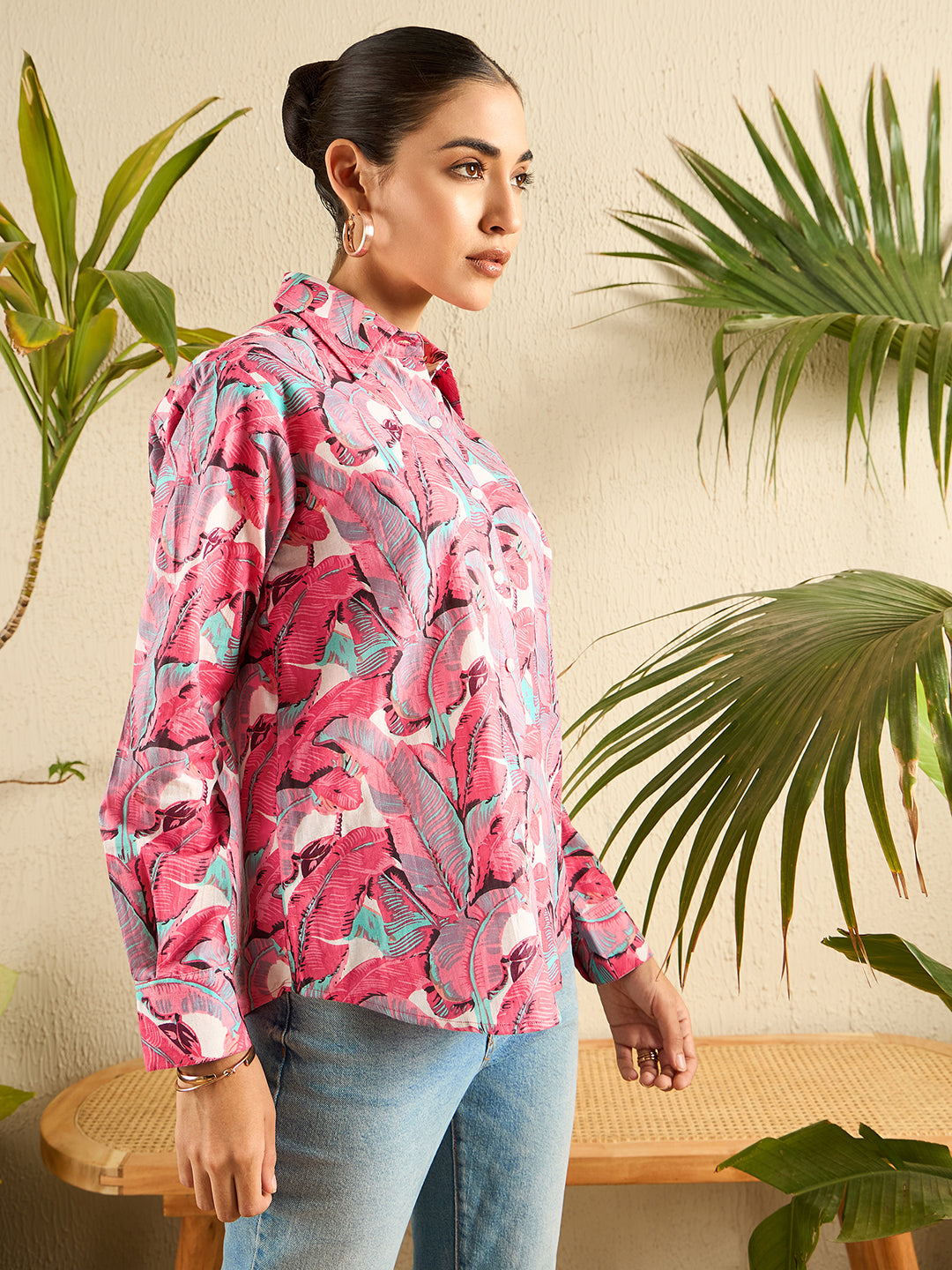 Printed Cotton Shirt - Uptownie