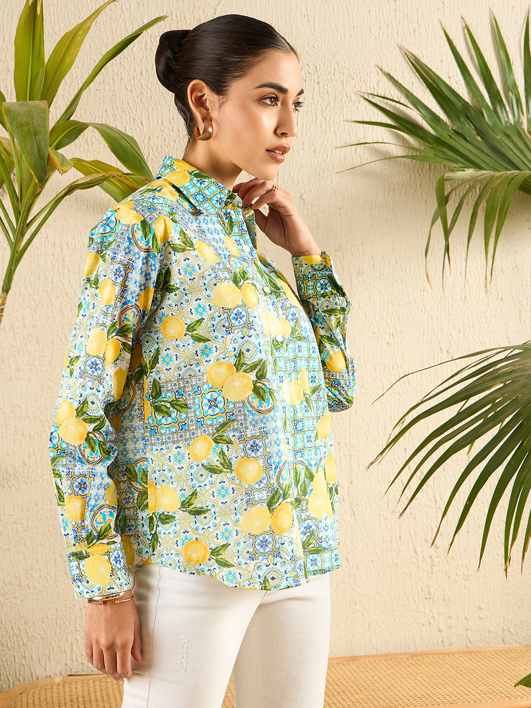 Printed Cotton Shirt - Uptownie