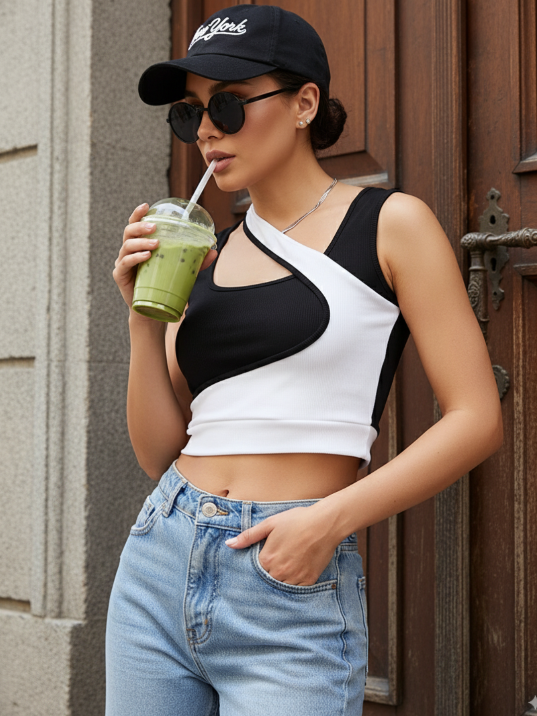 Stretchable Sleeveless Dual-Ribbed Top - Uptownie