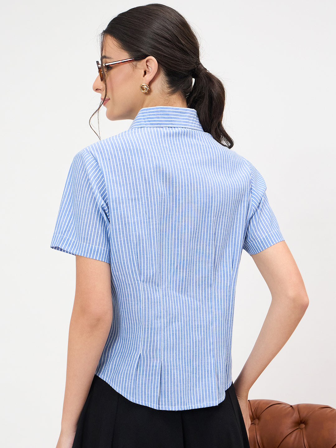 Cotton Half Sleeve Fitted Shirt