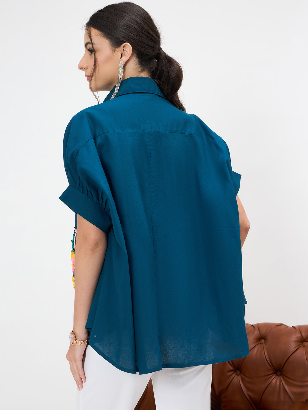 Antifit Embellished Cotton Shirt