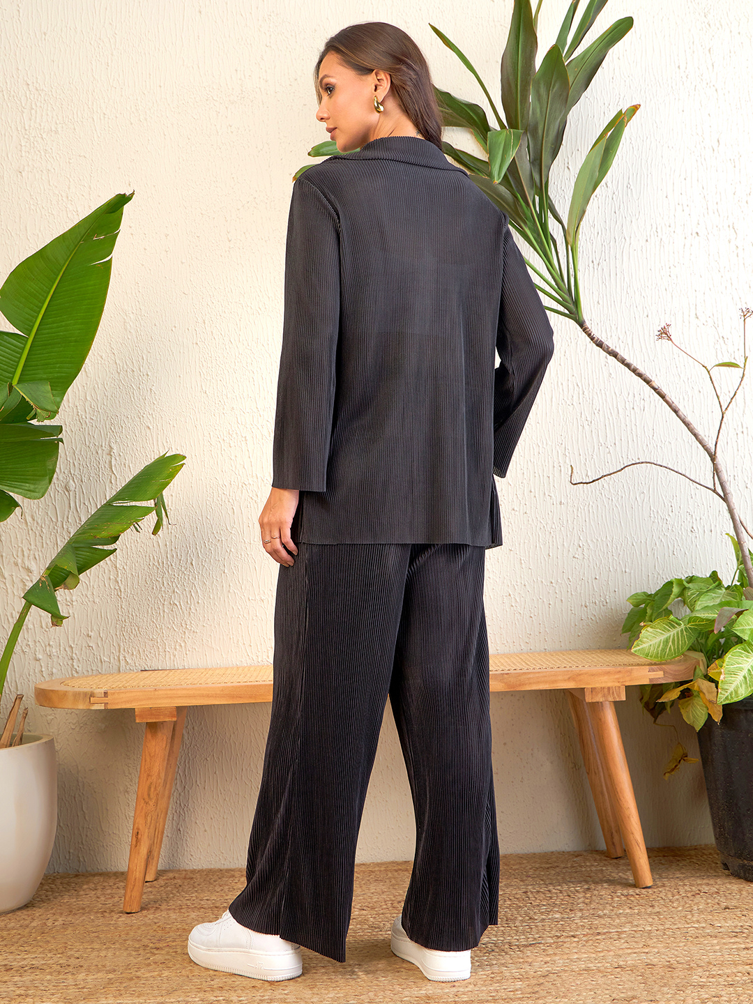 On the Go Stretchable Pleated Pants - Uptownie