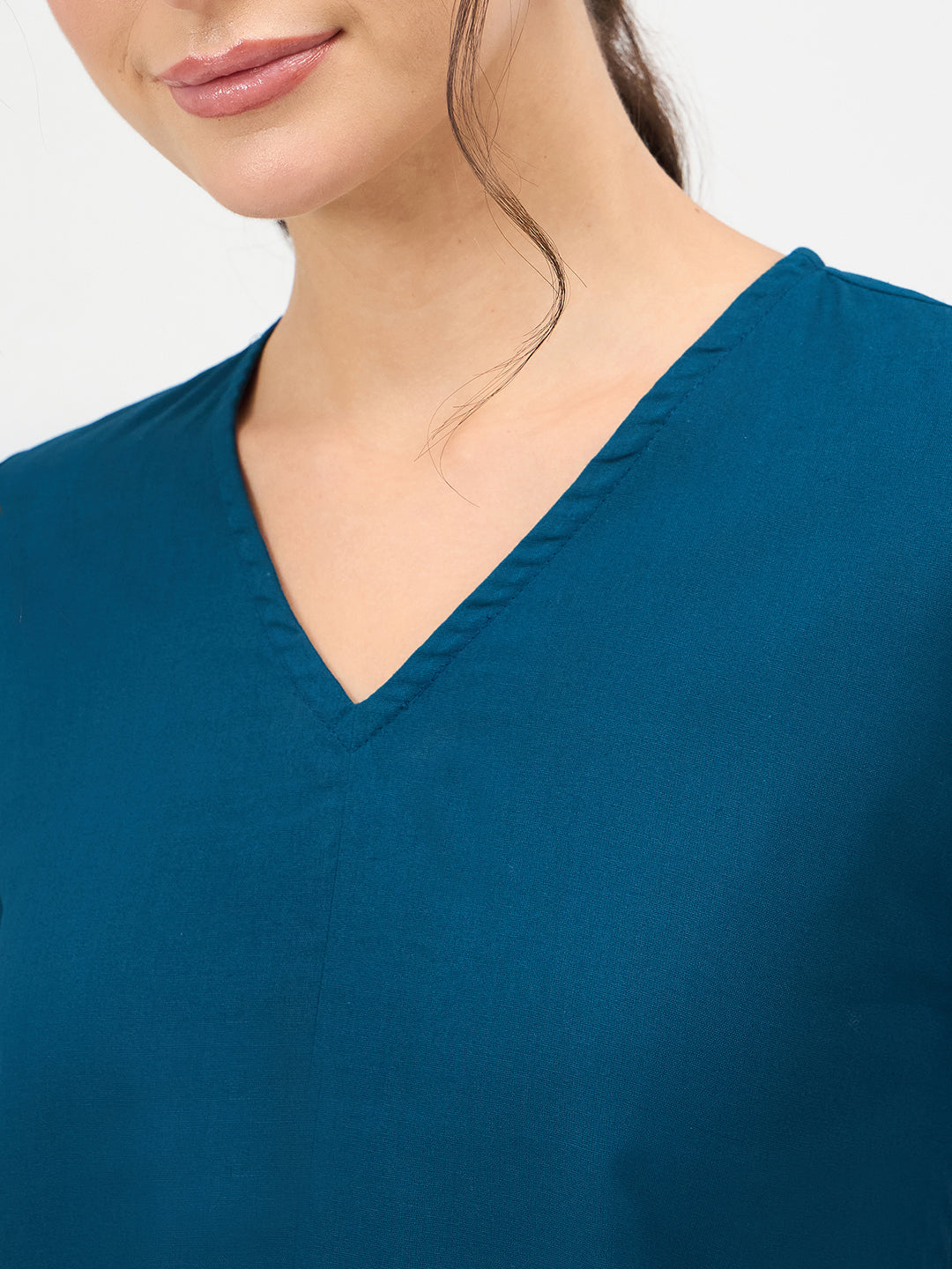 Cotton A-Line Midi Dress