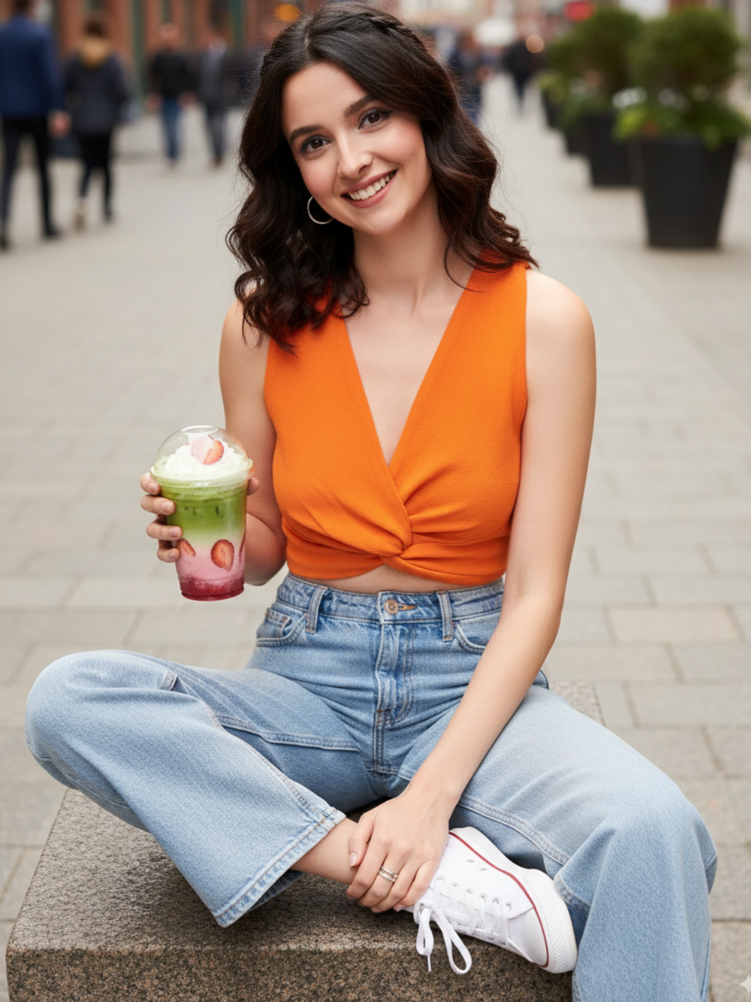 Cotton Stretchable Knotted Short Top - Uptownie