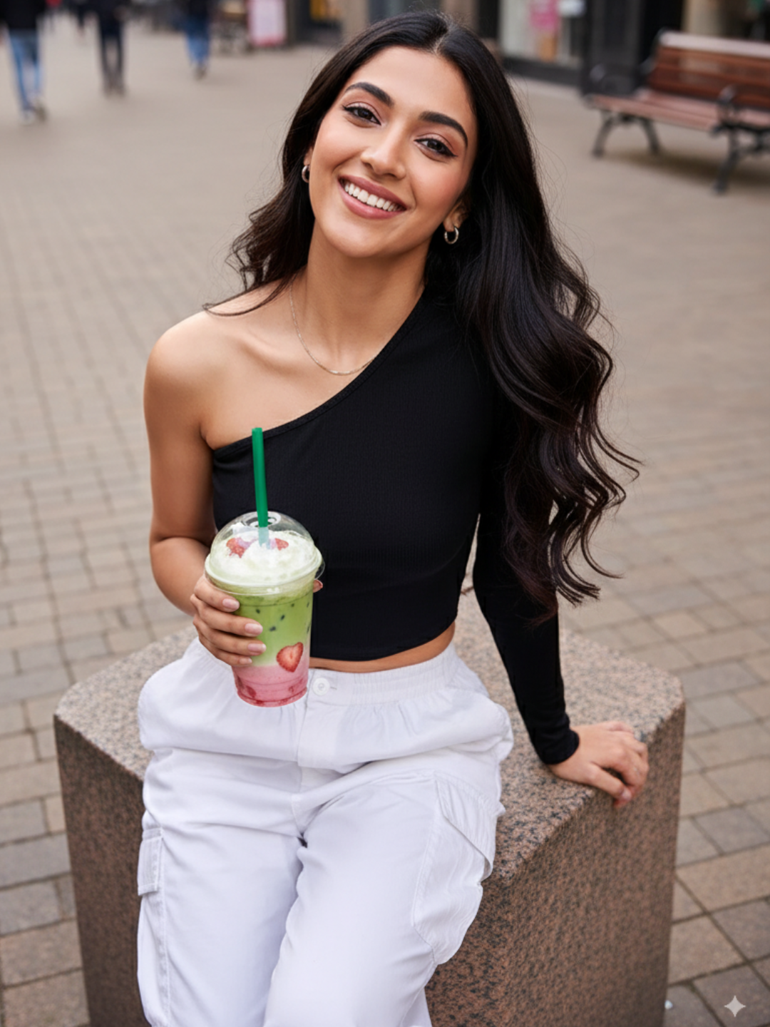 Stretchable Ribbed Top with Back Cut Outs - Uptownie