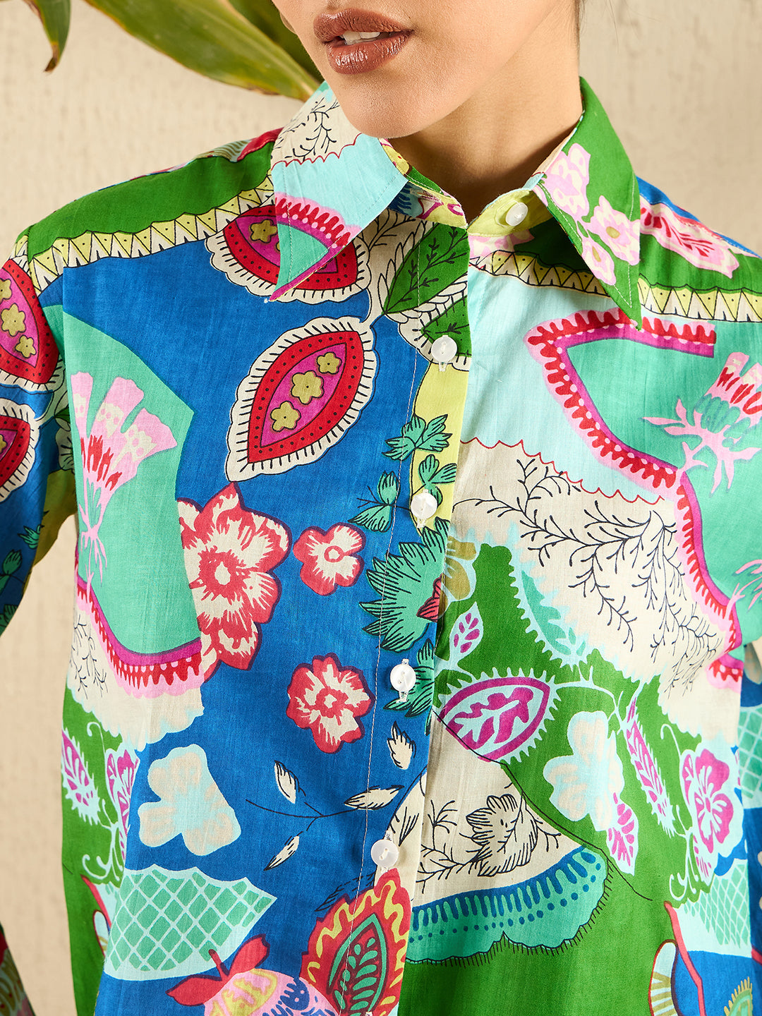 Printed Cotton Shirt - Uptownie