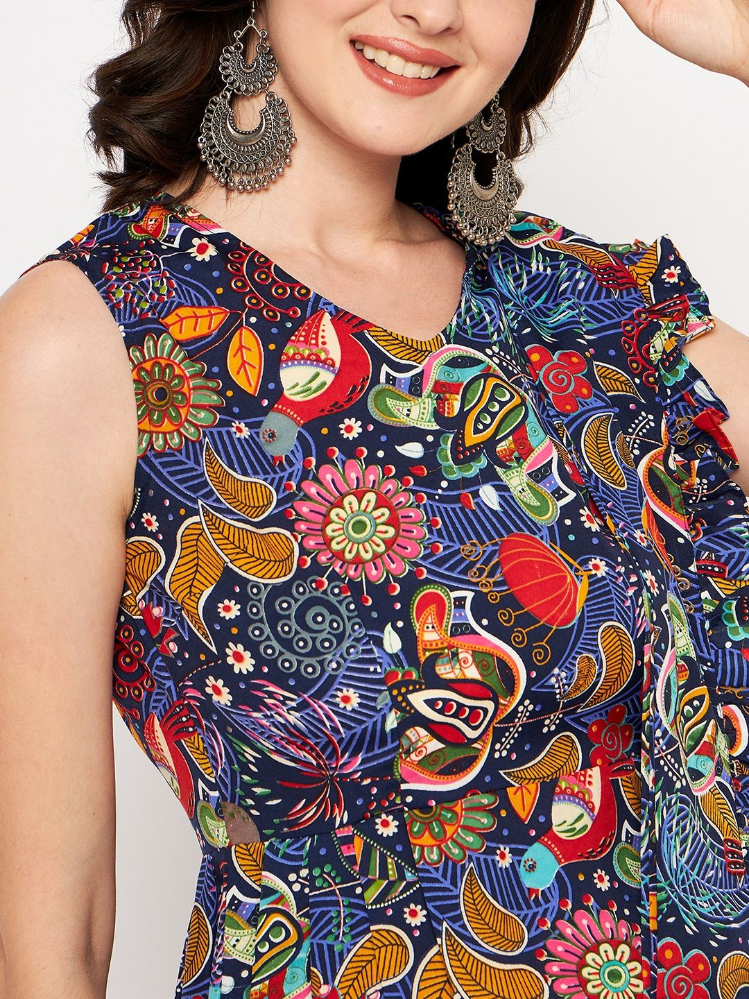 Dhoti Jumpsuit with Attached Dupatta - Uptownie