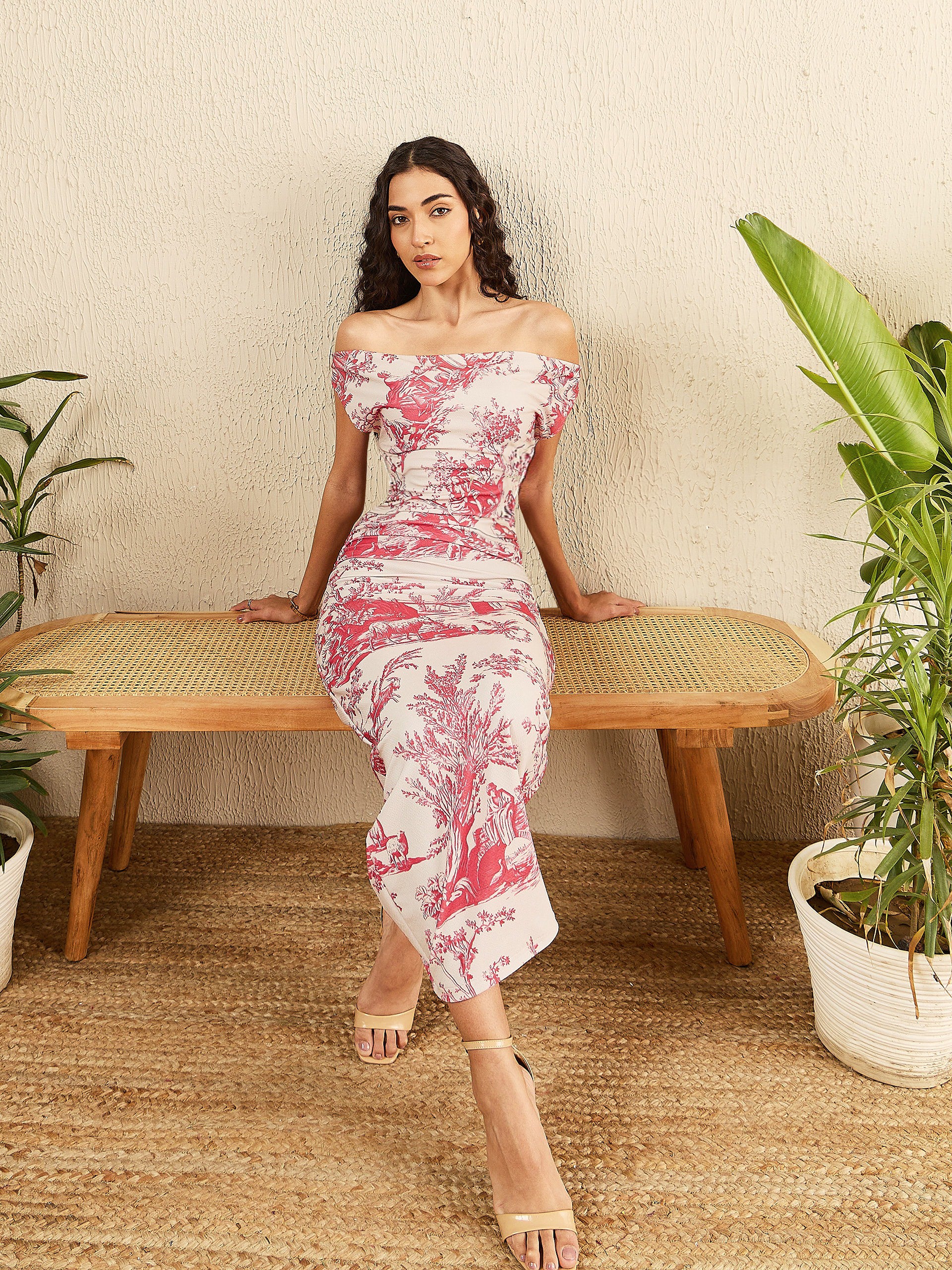 メゾンセロン　off shoulder drape dress Buy Clarisse 810807 Beaded Scoop Neck Off Shoulder Long Dress