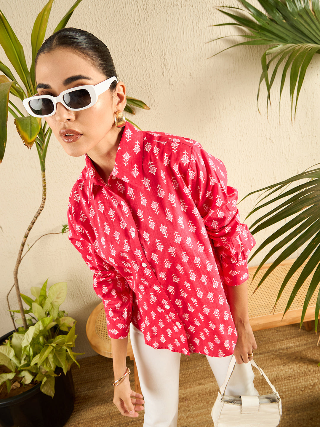 Printed Cotton Shirt - Uptownie