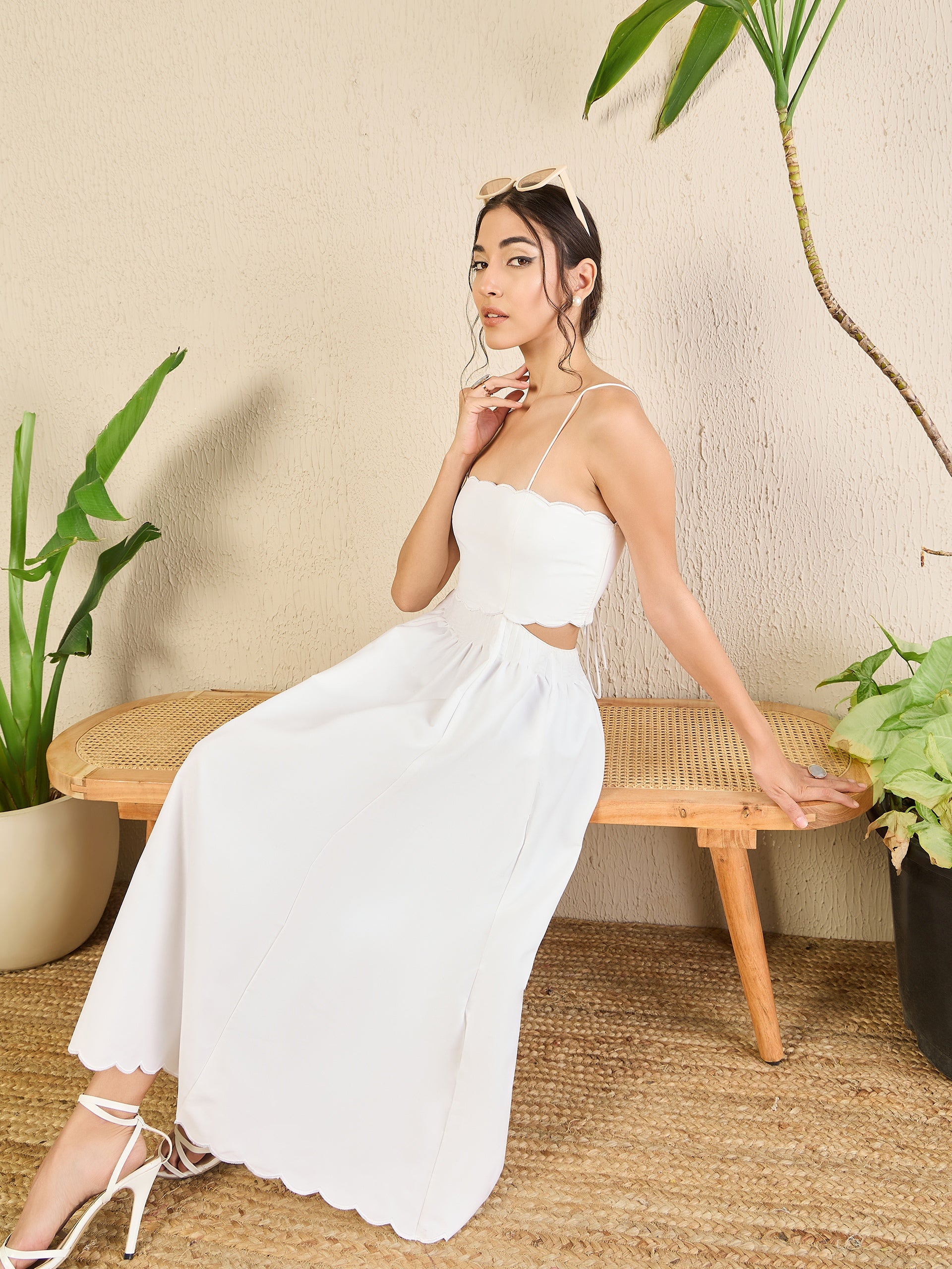 Myntra Western Flare Dresses Myntra Next White Midi Dress