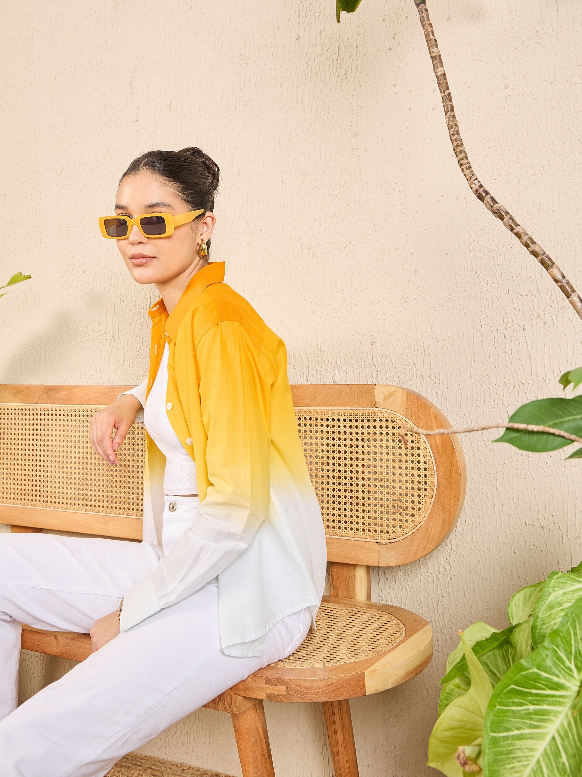 トップス Name. COTTON TWILL OMBRE CUT-OFF SHIRT Name.(ネーム) COTTON TWILL OMBRE CUT-OFF REGULAR SHIRT 商品