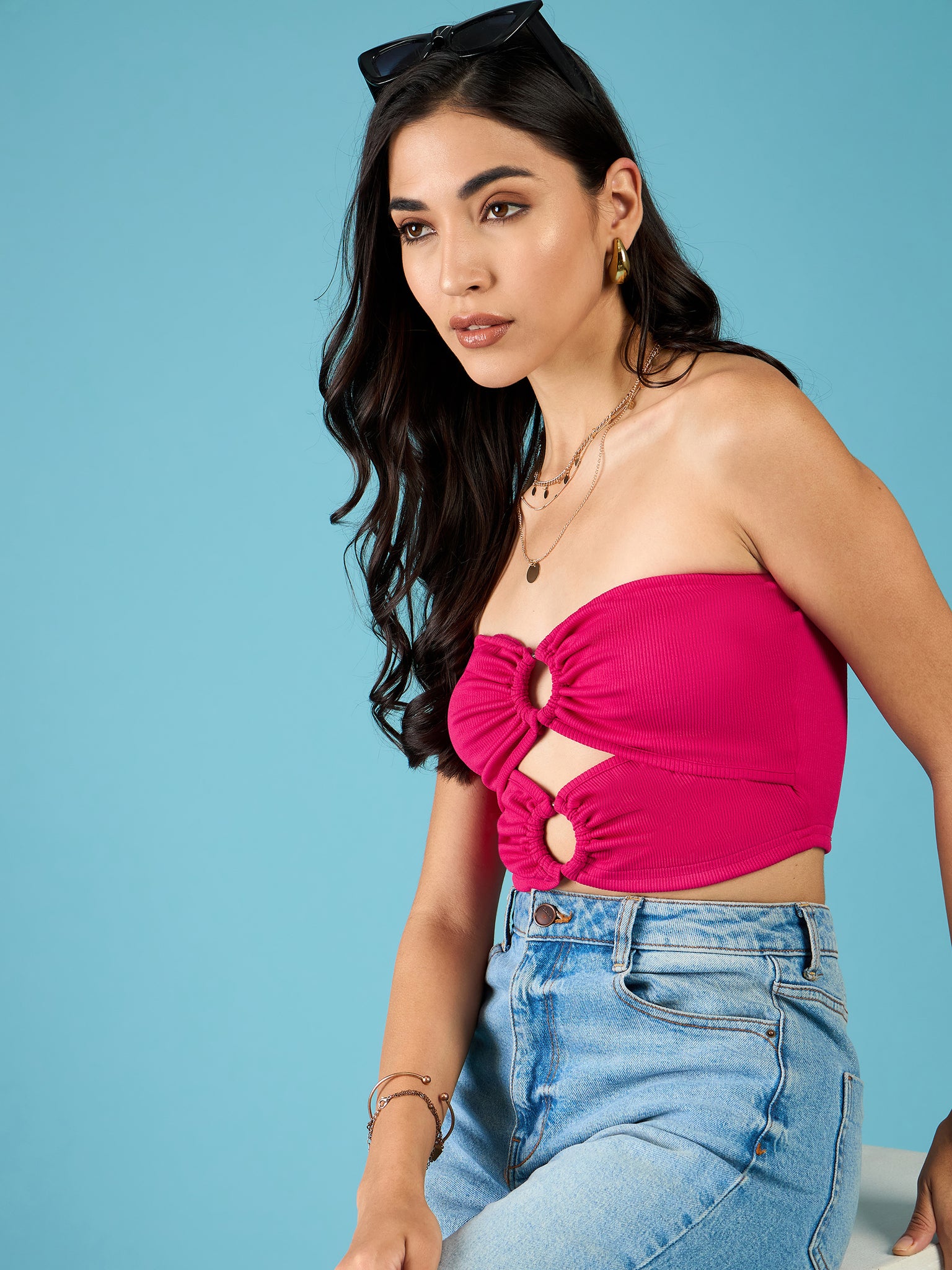 Ring Accent Tube Top - Uptownie