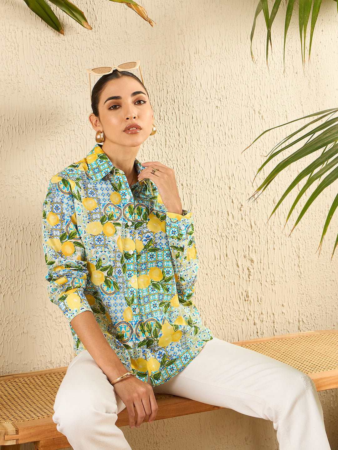 Printed Cotton Shirt - Uptownie