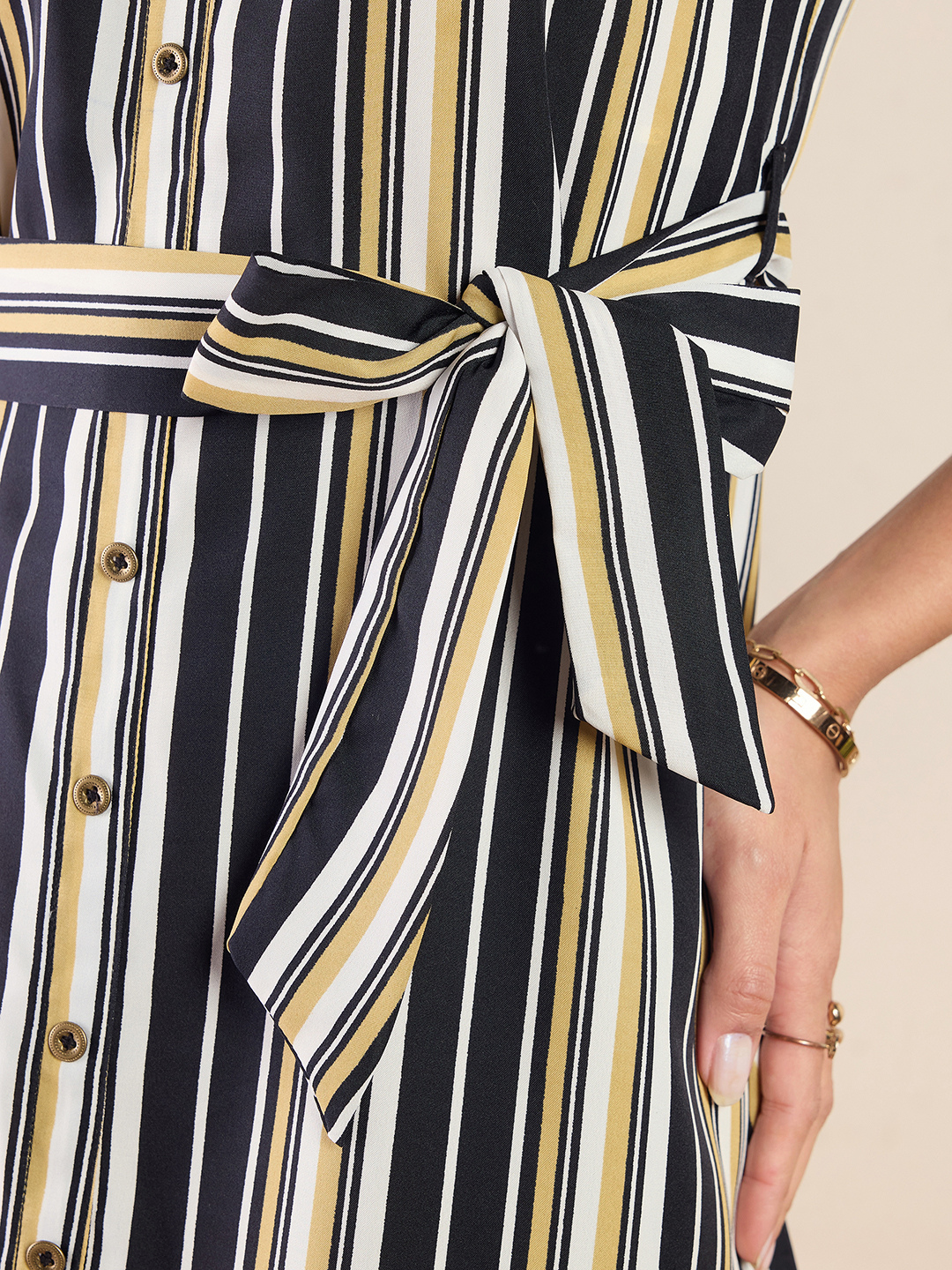 Collar Buttoned Down Shirt Maxi Dress - Uptownie