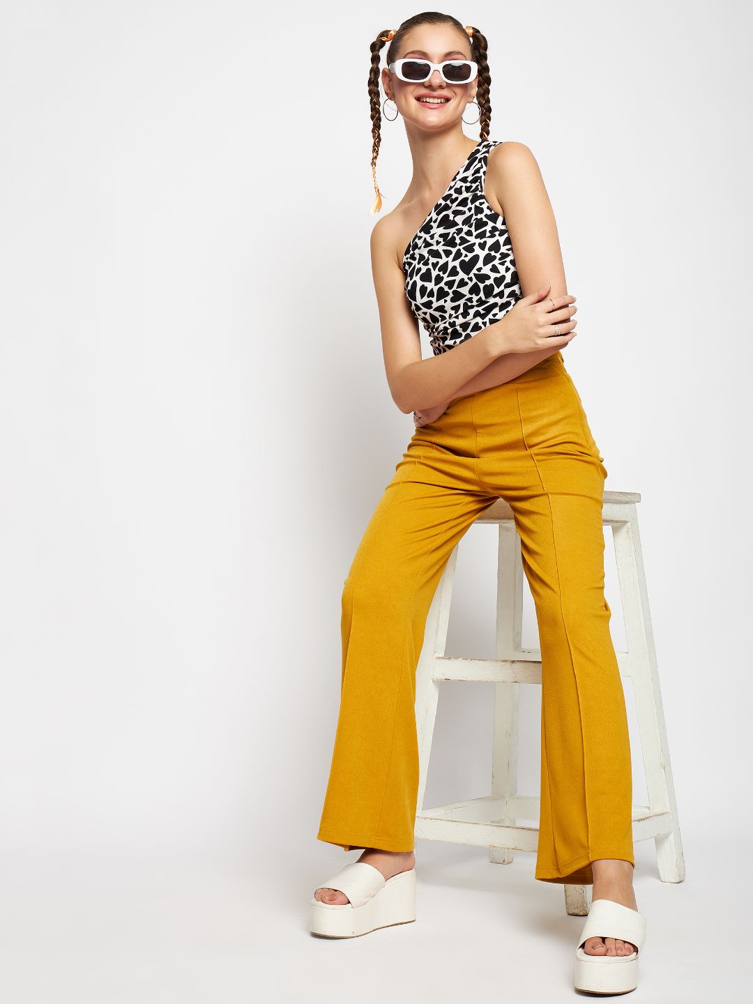 Parallel Pant Notes High Waisted Stretchy Parallel Pants