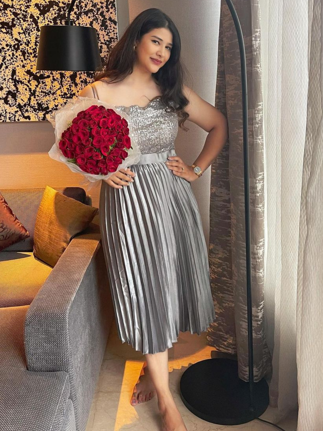 Pleated Midi Skirt - Uptownie