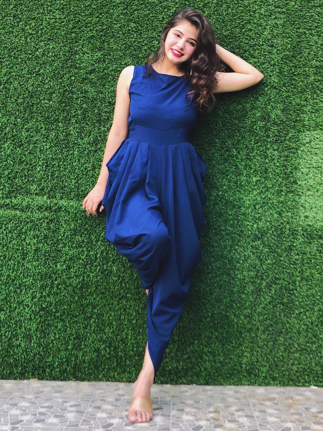 Elasticated Ethnic Dhoti Jumpsuit - Uptownie