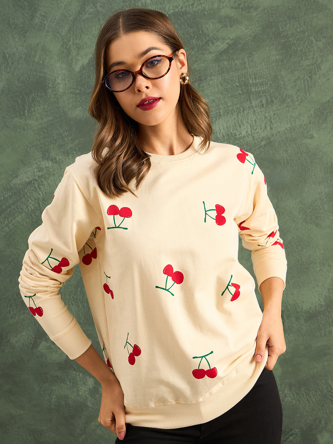 Printed Cotton Sweatshirt