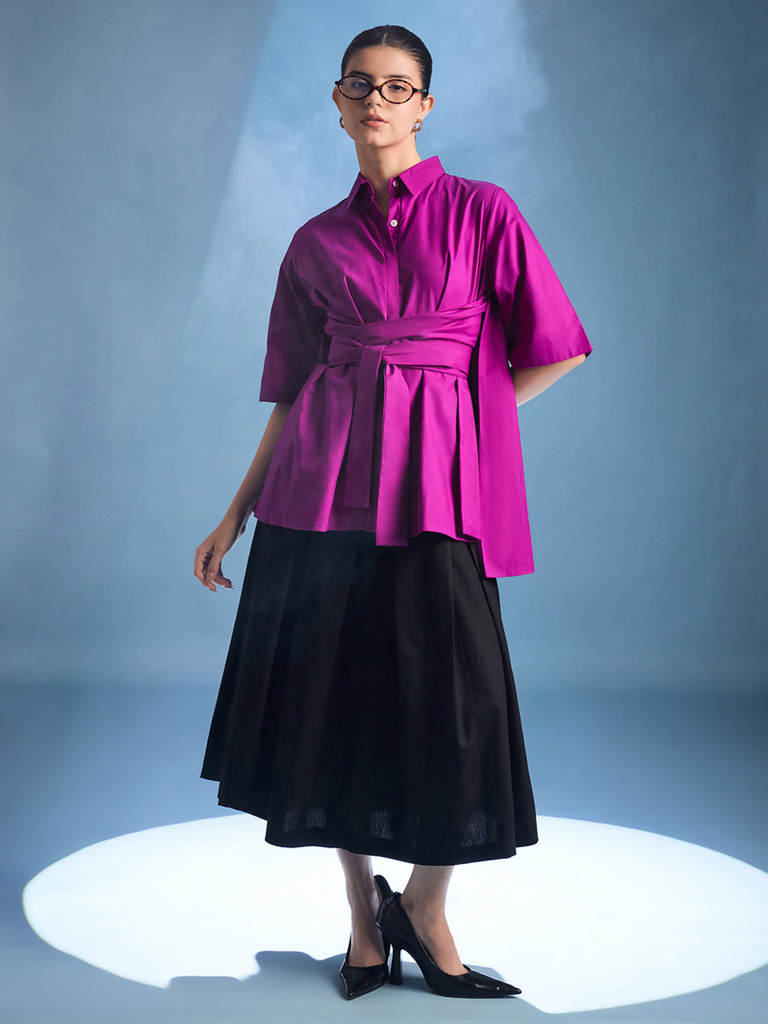 Tie Up Cape Shirt